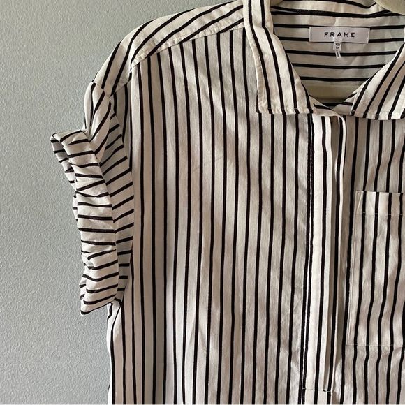 FRAME “Sheila” pocket button down shirt - Picture 8 of 13